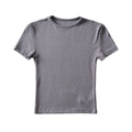 Bradely Michelle Fashion Casual 2020 Summer Woman Slim Fit T-shirt Tight Cotton Short-Sleeve O-neck Tee Crop Tops